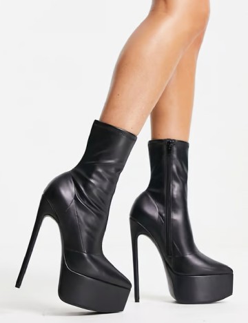 Botine ASOS, negru