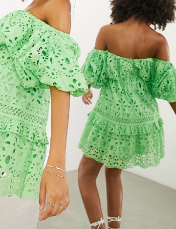 Rochie scurta ASOS, verde