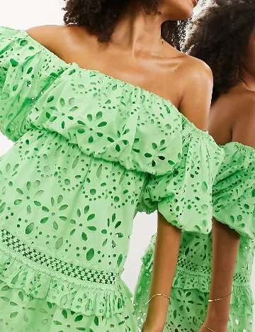 Rochie scurta ASOS, verde Verde