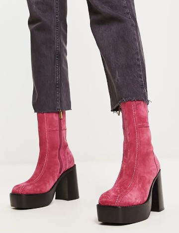 Botine ASOS, roz