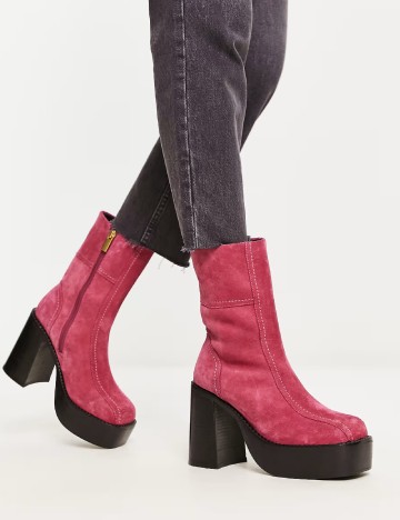 Botine ASOS, roz