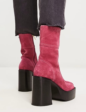 Botine ASOS, roz