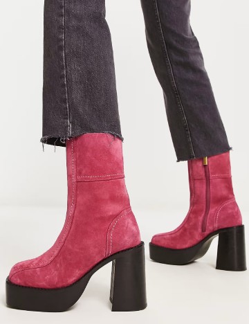 Botine ASOS, roz