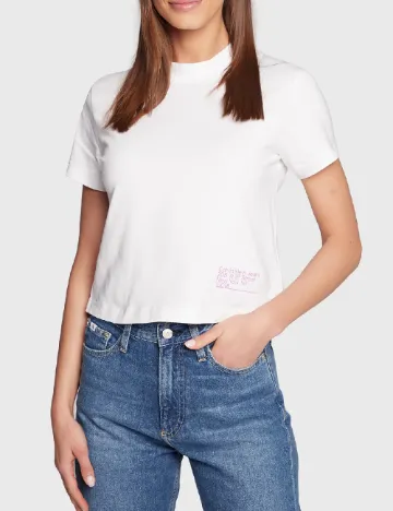 Top Calvin Klein Jeans, alb Alb