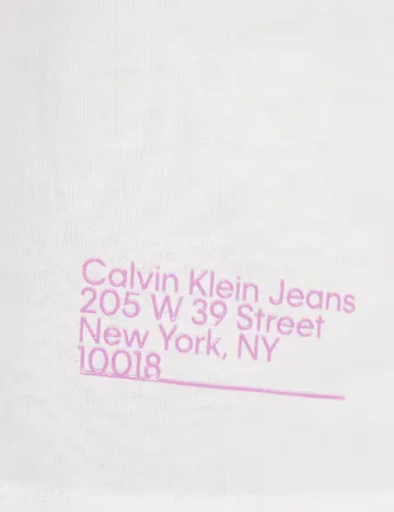 Top Calvin Klein Jeans, alb Alb