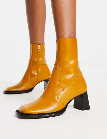 Botine ASOS, mustar Galben