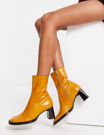 Botine ASOS, mustar