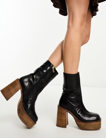 Botine ASOS, negru