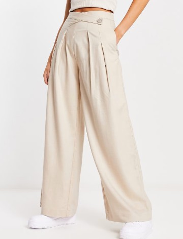 Pantaloni Stradivarius, crem