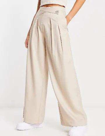 Pantaloni Stradivarius, crem Crem