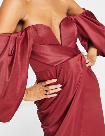 Rochie medie ASOS, visiniu Rosu