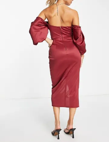 Rochie medie ASOS, visiniu Rosu