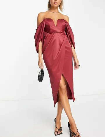 Rochie medie ASOS, visiniu Rosu