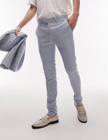 Pantaloni Topman, bleu