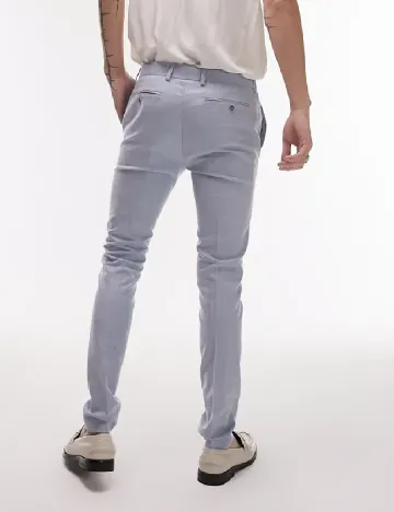 Pantaloni Topman, bleu Albastru