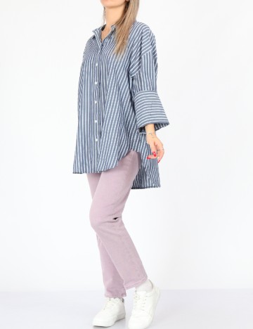 Camasa Oversize Top Shop, albastru