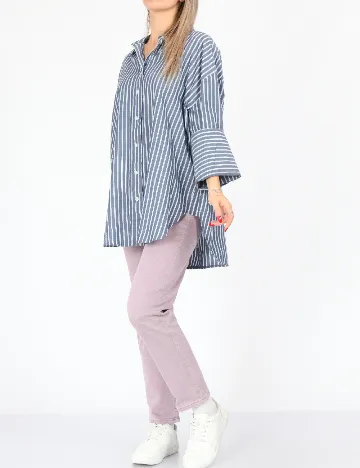 Camasa Oversize Top Shop, albastru Albastru