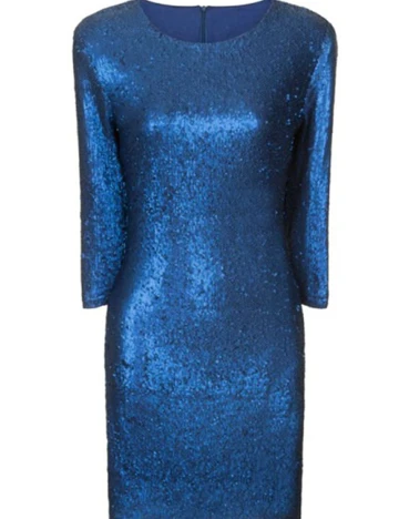 Rochie Girls on Film, albastru Albastru