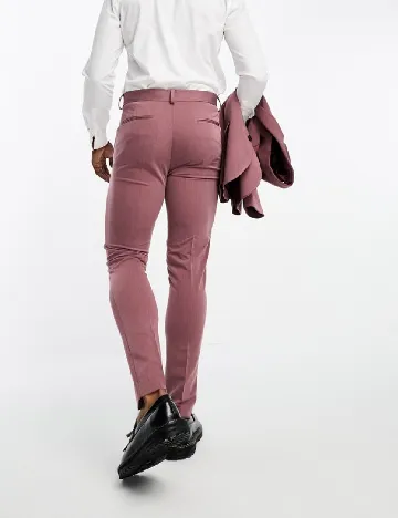 Pantaloni ASOS, roz pudra inchis Roz