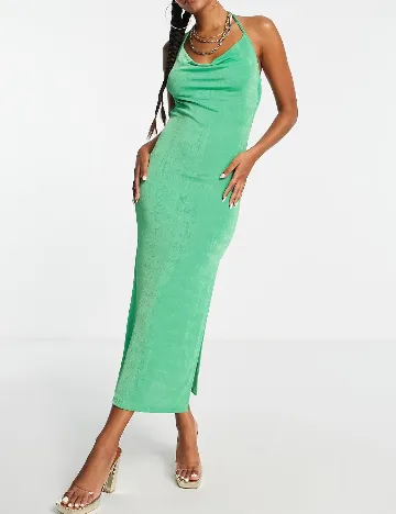 Rochie lunga ASOS, verde Verde