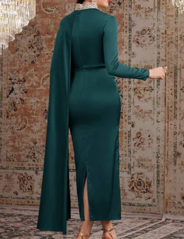 Rochie lunga SHEIN, verde Verde