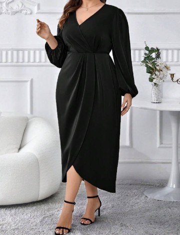 Rochie medie SHEIN CURVE, negru