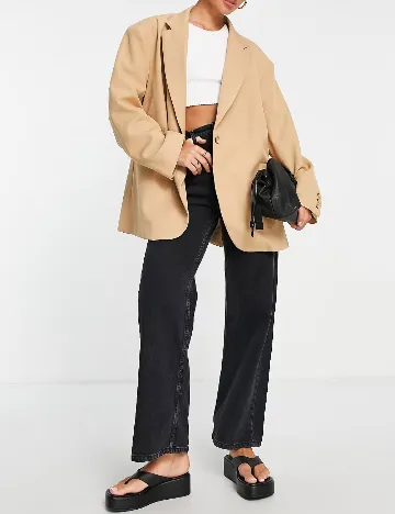 Sacou Oversize ASOS, crem Crem