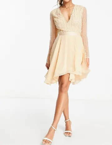 Rochie scurta ASOS, crem Crem