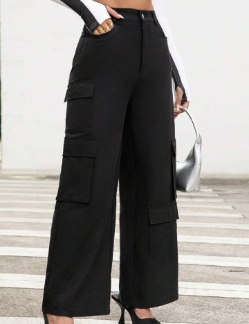 Pantaloni SHEIN, negru