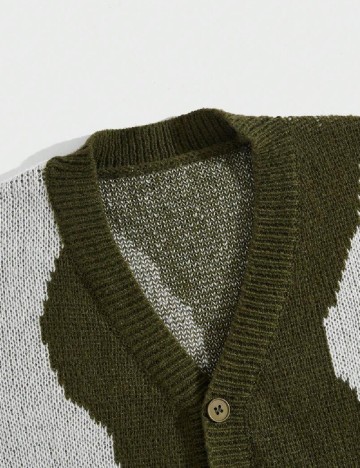 Cardigan Romwe, verde