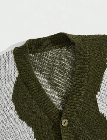 Cardigan Romwe, verde Verde