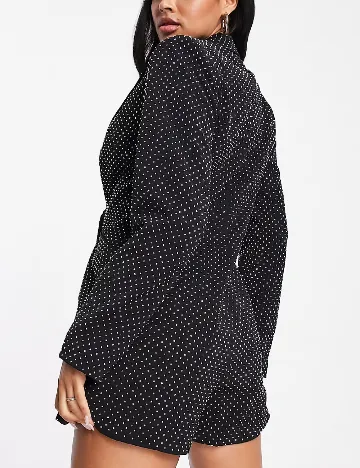 Salopeta ASOS, negru Negru