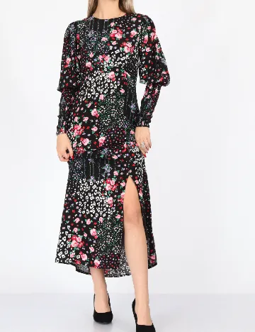 Rochie medie Miss Selfridge, negru Negru