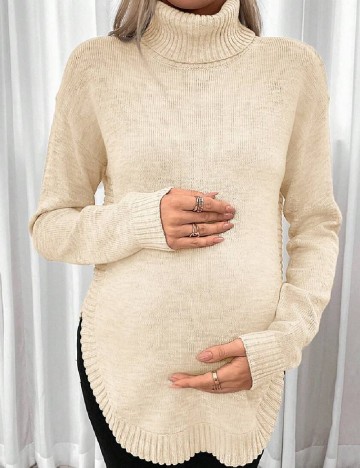 Pulover SHEIN Maternity, crem