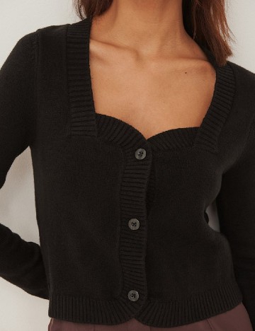 Cardigan NA-KD, negru