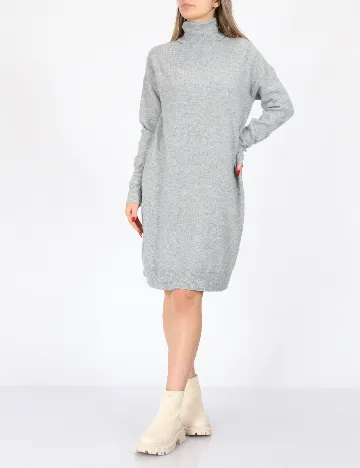 Rochie scurta French Connection, gri Gri