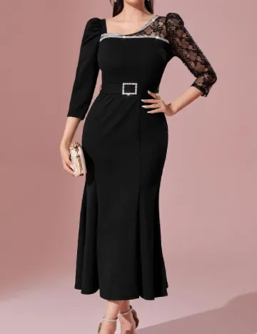 Rochie lunga SHEIN, negru Negru