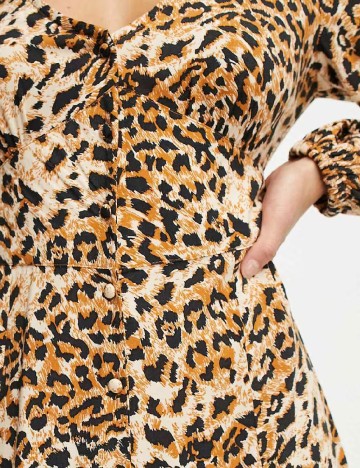 Rochie lunga PETITES MISS SELFRIDGE, animal print