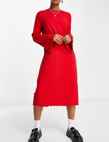 Rochie medie Monki, rosu Rosu