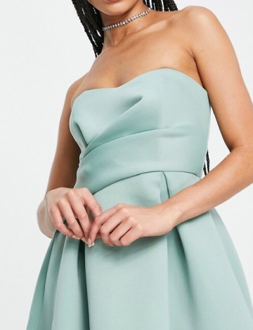 Rochie medie ASOS, verde