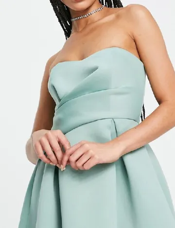 Rochie medie ASOS, verde Verde