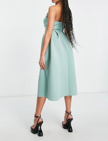 Rochie medie ASOS, verde