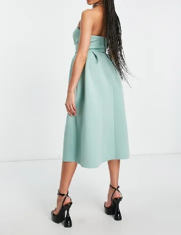 Rochie medie ASOS, verde Verde