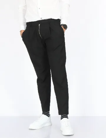 Pantaloni Topman, negru Negru