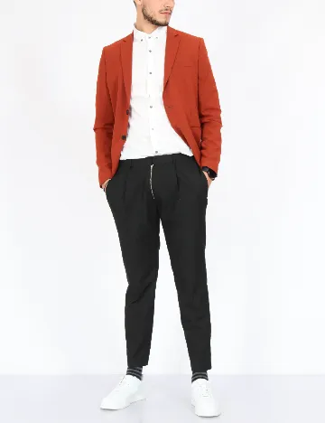 Pantaloni Topman, negru Negru