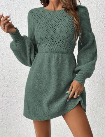 Rochie scurta SHEIN, verde