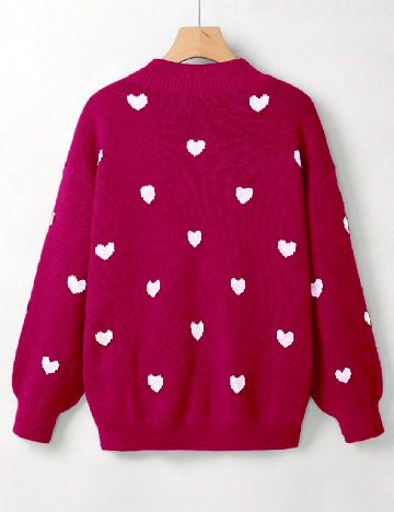 Pulover SHEIN CURVE, magenta