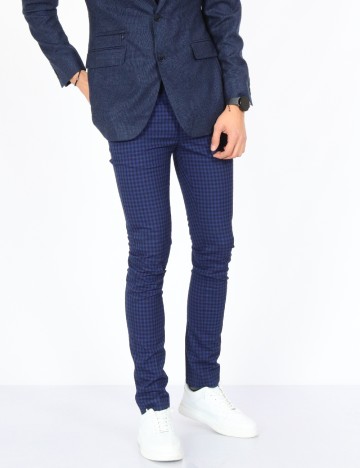 Pantaloni Topman, albastru inchis