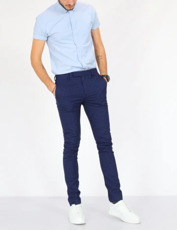 Pantaloni Topman, albastru inchis Albastru