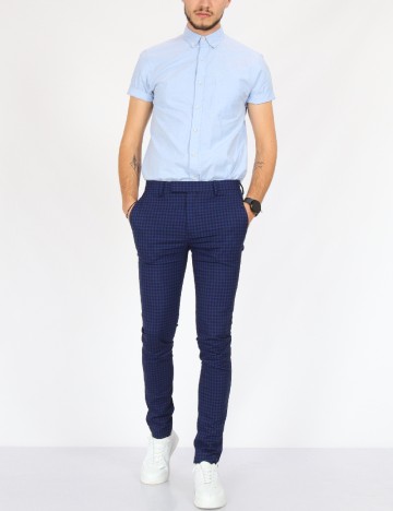 Pantaloni Topman, albastru inchis